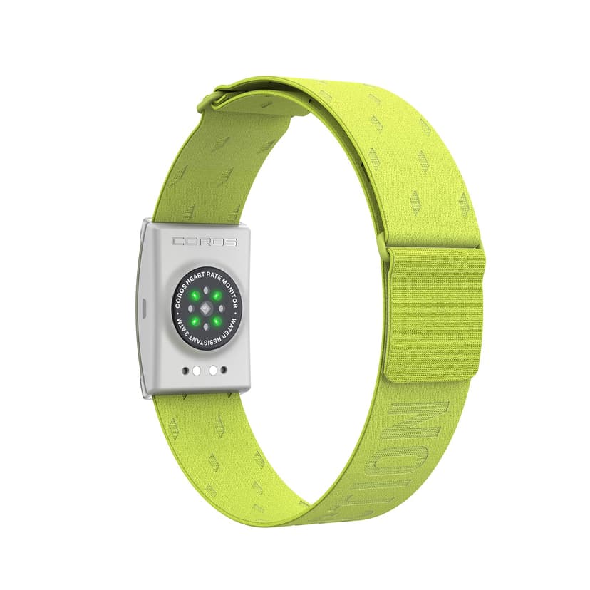 COROS Heart Rate Monitor, Comfort, Easy to wear, Auto-wear Detection, Advanced Sensor, Precise Data, Bluetooth, 38 Hours Battery Life, Connects up to 3 Devices at Once, for Run and Bike-Lime