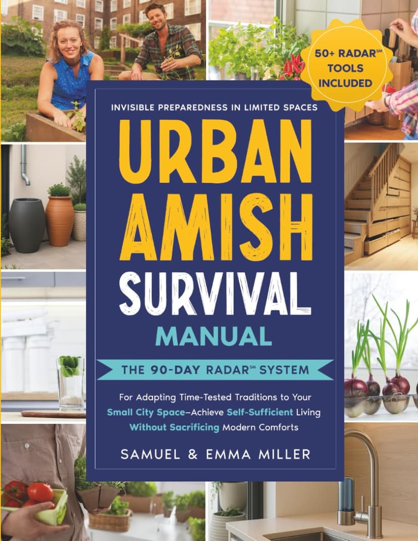 Urban Amish Survival Manual: The 90-Day RADAR℠ System for Adapting Time-Tested Traditions to Your Small City Space—Achieve Self-Sufficient Living Without Sacrificing Modern Comforts