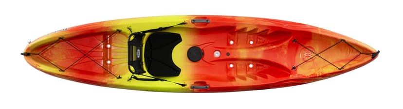 Perception Tribe 11.5 | Sit on Top Kayak for All-Around Fun | Large Rear Storage with Tie Downs | 11' 5" | Sunset