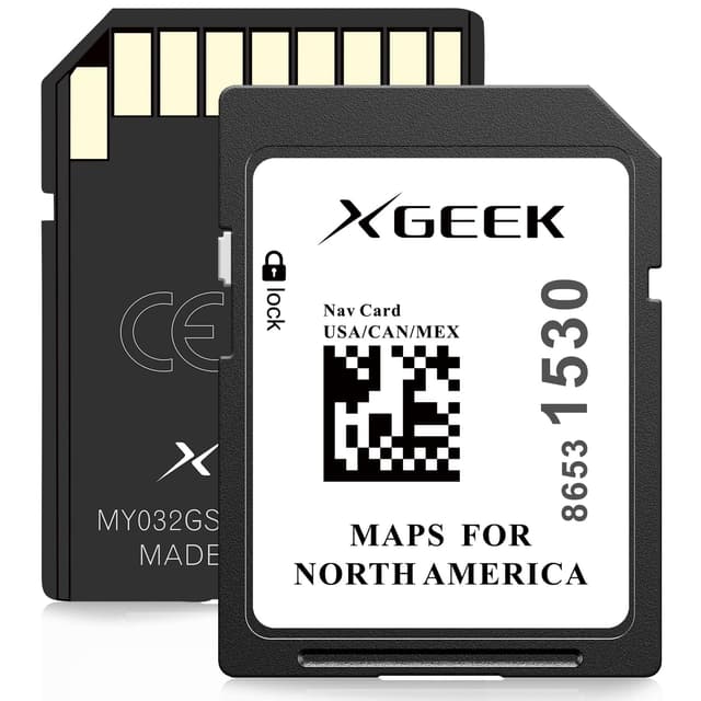 XGEEK 2025 Updated GPS Navigation SD Card, Map Version 8653 1530, Compatible with GM Chevrolet GMC Cadillac Buick, North America (USA, Canada, Mexico) Maps