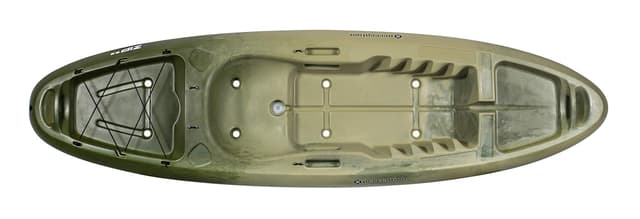perception Kayaks Zip 9.5, Sit on Top Kayak for All-Around Fun, Stable and Fast, Rear Storage with Tie Downs, 9' 6", Classic Camo