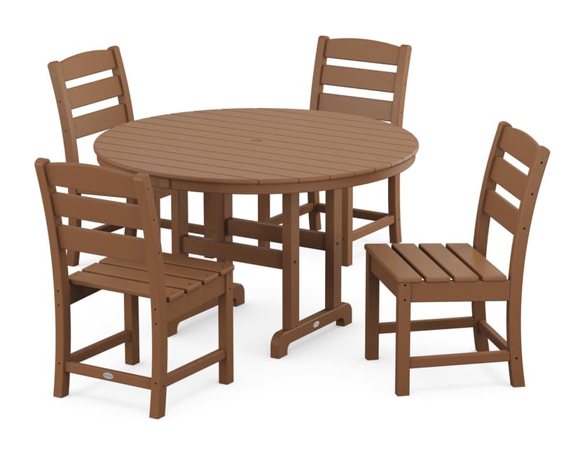 POLYWOOD® Lakeside Dining Set, Teak