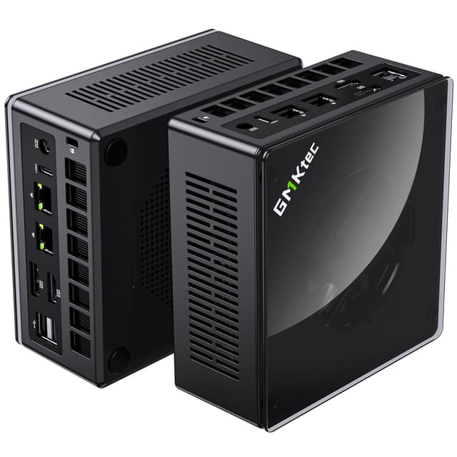 GMKtec Gaming Mini PC K8 Plus AMD Ryzen 7 8845HS(8C/16T, up to 5.1GHz) 32GB DDR5 RAM 512GB SSD, Desktop Computer Dual NIC 2.5G, HDMI 2.1, USB4