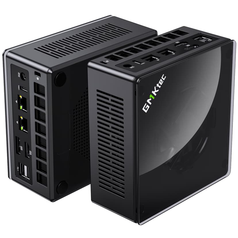 GMKtec Gaming Mini PC K8 Plus AMD Ryzen 7 8845HS(8C/16T, up to 5.1GHz) 32GB DDR5 RAM 512GB SSD, Desktop Computer Dual NIC 2.5G, HDMI 2.1, USB4