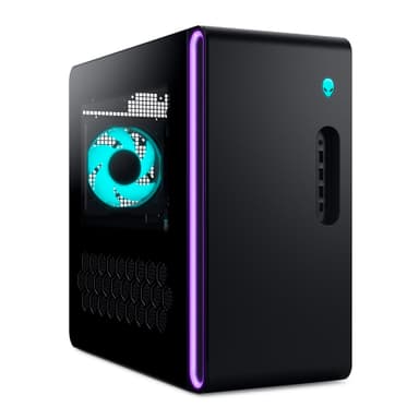 Alienware Aurora Gaming Desktop ACT1250 - Intel Core Ultra 7 265F, 32GB DDR5 RAM, 1TB SSD, NVIDIA GeForce RTX 5070, 1000W Platinum Rated PSU, Windows 11 Home, Clear Panel - Black