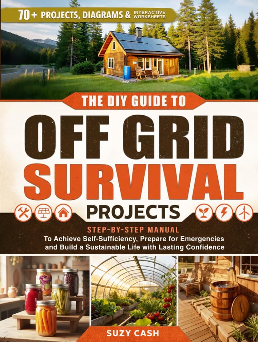 The DIY Guide to Off Grid Survival Projects: Step-by-Step Manual to Achieve Self Sufficiency, Prepare for Emergencies, and Build a Sustainable Life With Lasting Confidence