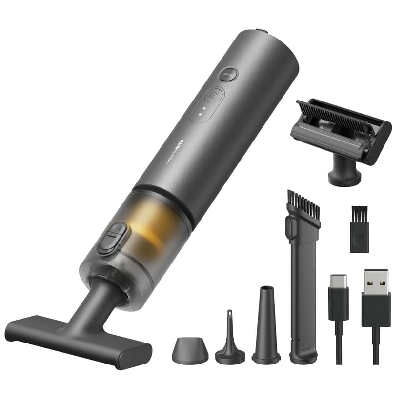 HOTO Handheld Car Vacuum Cleaner Cordless, 4-in-1 Portable Mini Vacuum with 20000Pa Strong Suction, Electric Compressed Air Duster Blower for Car, Desk, Computer, Keyboard, Home, Office Cleaning