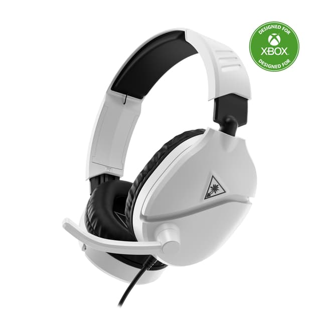 Turtle Beach Recon 70 Multiplatform Gaming Headset for Xbox Series X|S, Xbox One, PS5, PS4, PC & Mobile w/ 3.5mm Wired Connection - Flip-to-Mute Mic, 40mm Speakers, Lightweight Design, White