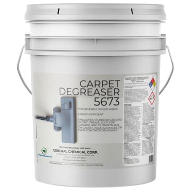 CarpetGeneral Professional Carpet Degreaser - Heavy Duty Spot Cleaning Liquid - Ultimate Clean Product for Carpet, Car Upholstery, Stain Removal - Superior Cleaning for Spotless Rug, 5 Gallon Pail