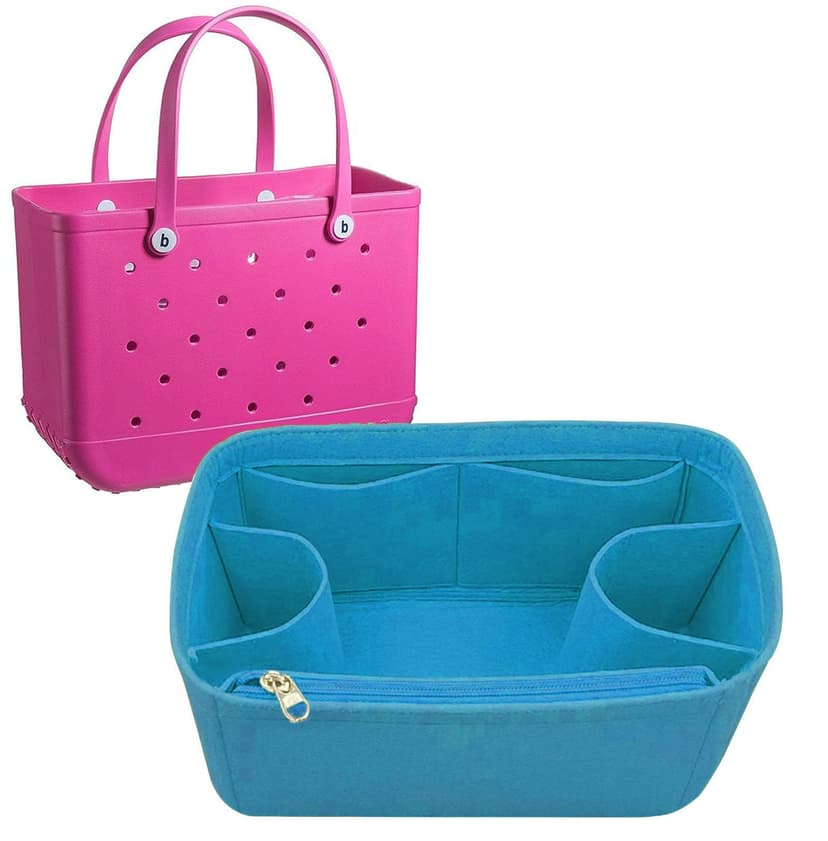 Lckaey beach accessories for bogg bag organizer xl Organizing for bogg tote accessories inserts divider organizer 3018Blue-L