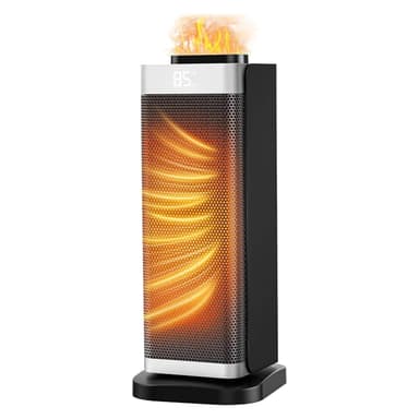 Space Heaters for Indoor Use, Staholz Portable Space Heater with Humidifier/Ambient Light, Family-Safe Electric Heaters with Thermostat,12H Timer,70° Oscillation,Ultra-Quiet for Home Office(SL)