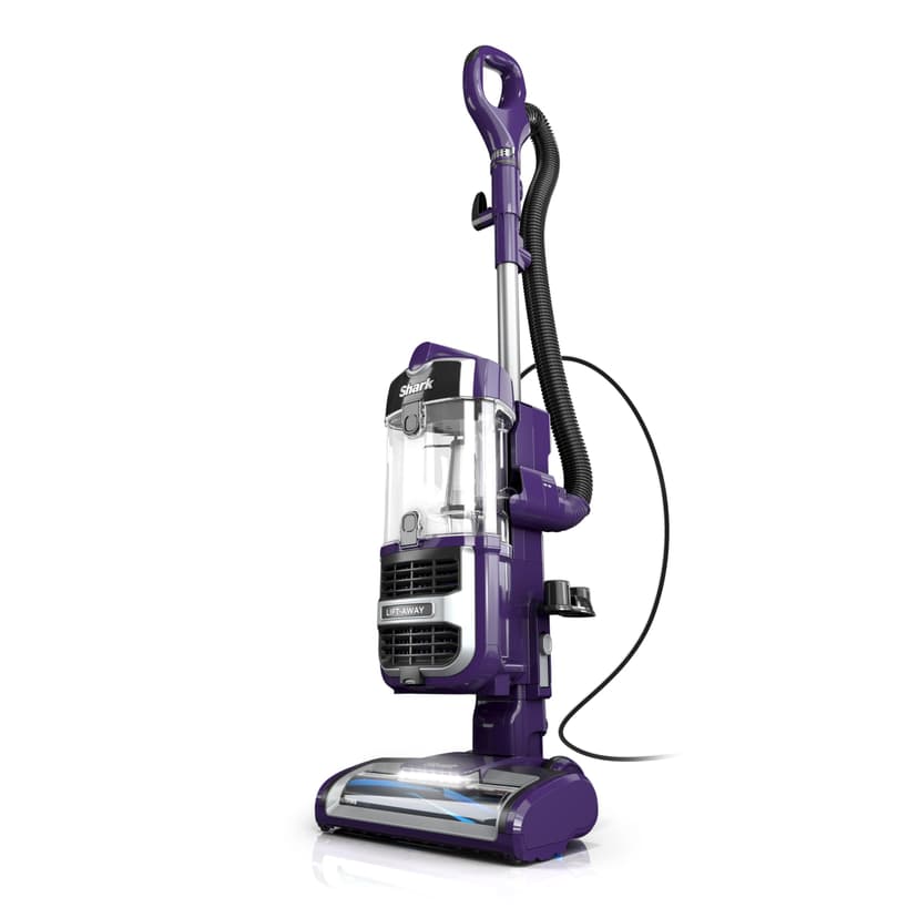 Shark Lift-Away Upright Vacuum with Powerfins, Self-Cleaning Brushroll, Anti-Allergen Complete Seal Technology, No Hair Wrap, LED Headlights, and Advanced Swivel Steering, Eggplant, ZD201
