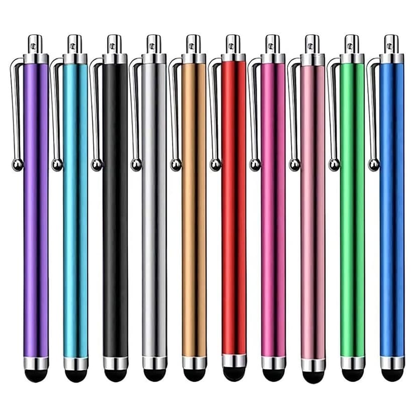 Stylus Pen [10 Pack] Universal Capacitive Touch Screen Pens for Tablets, iPad mini, iPad Pro, iPad Air, Smartphones, Samsung Galaxy - Multiple Colors