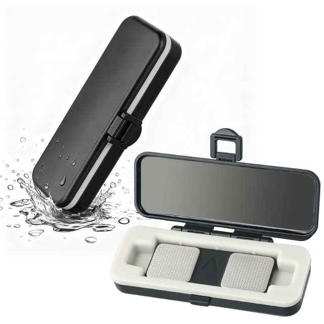 Hard Kardiamobile EKG Monitor Case Fit for KardiaMobile 1L, Durable, Waterproof & Shockproof Kardia Mobile Heart Monitor Protector Quick Access (1L-Black)