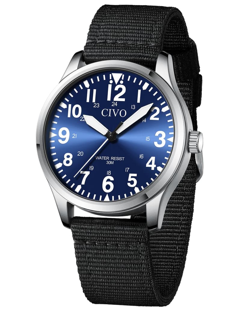 CIVO Military Watch for Men Waterproof: Analog Mens Watches Classic- Field Wrist Watches for Man