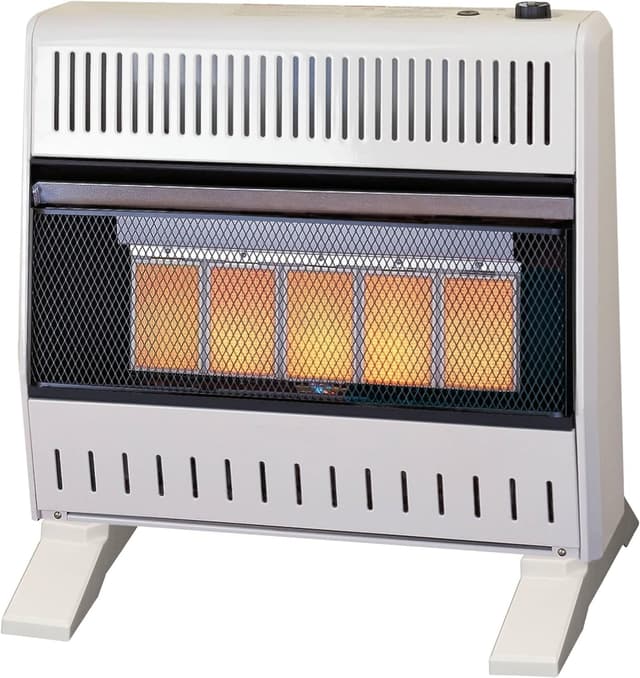 ProCom Heating Liquid Propane Ventless Infrared Plaque Heater With Base Feet - 25,000 BTU, T-Stat Control - Model# ML250TPA-B