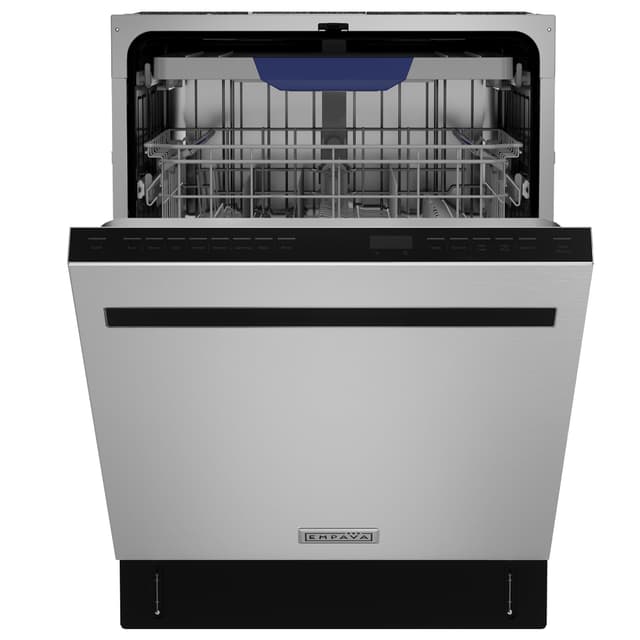 Empava 24” Built-in Dishwasher with Stainless Steel Tub, 15 Place Settings, 8 Wash Cycles, 3rd Racks, Auto Door Dry, 49 dB Quiet, ENERGY STAR Certified