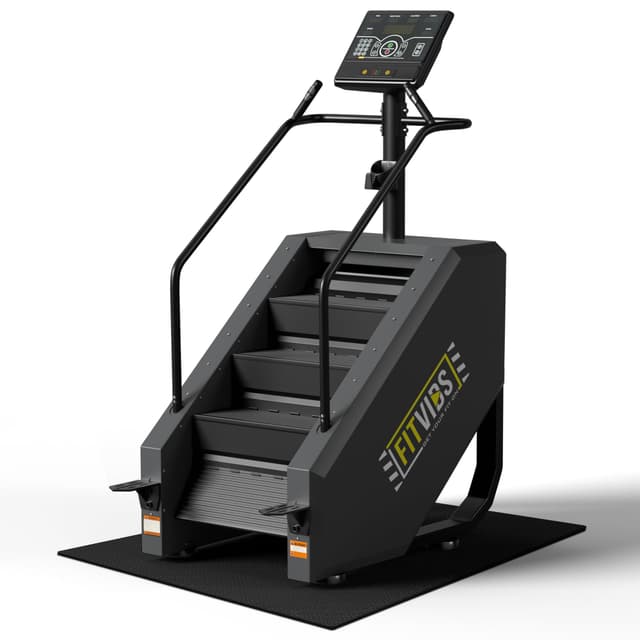 Fitvids Stair Stepper Machine, Commercial Grade Stair Climber with 15 Resistance Levels, Continuous Stair Stepping Machine for Cardio and Lower Body Workouts, LED Screen, Exercise Machine for Home Gym