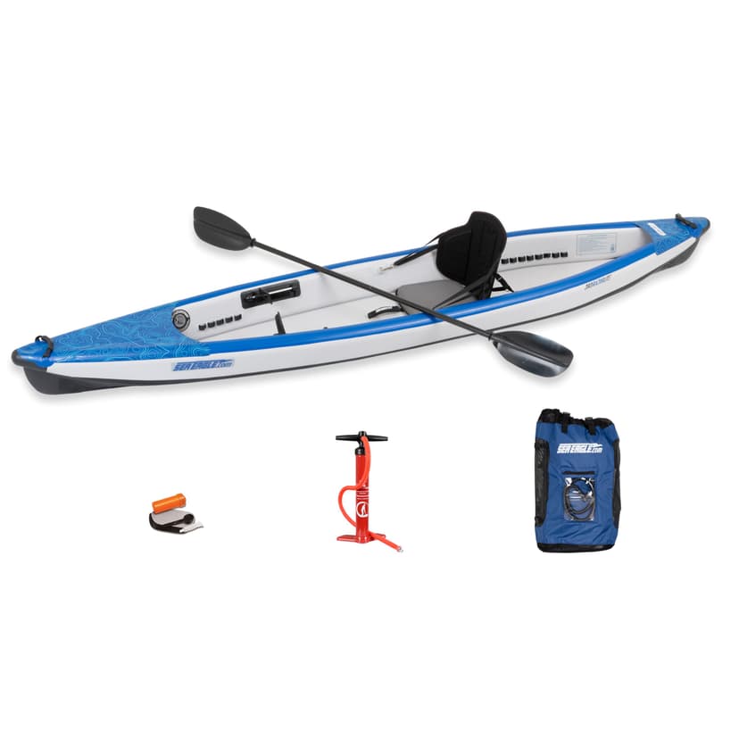 Sea Eagle Razorlite 393rl Inflatable Kayak Pro Carbon Solo Package