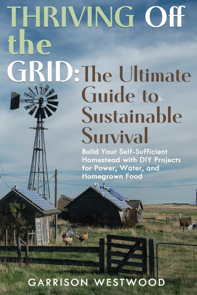 THRIVING OFF THE GRID: THE ULTIMATE GUIDE TO SUSTAINABLE SURVIVAL: BUILD YOUR SELF-SUFFICIENT HOMESTEAD WITH DIY PROJECTS FOR POWER, WATER, AND HOMEGROWN FOOD”