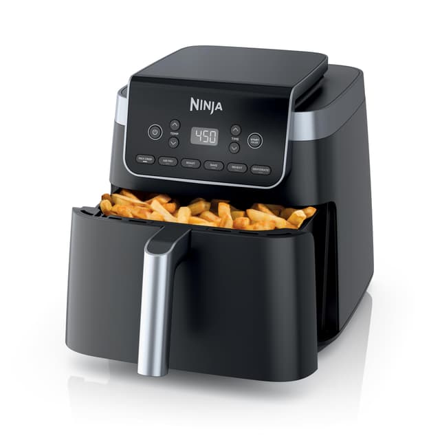 Ninja Air Fryer Pro XL 6-in-1 with 6.5 QT Capacity, Max Crisp, Air Fry, Air Roast, Bake, Reheat, Dehydrate, Max Crisp Technology with 450F, Nonstick Basket & Crisper Plate, Grey, AF181 (Renewed)