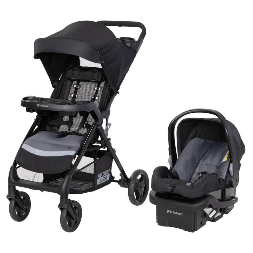 Baby Trend Passport Seasons Travel System with EZ-Lift™ Infant Car Seat, Journey Black