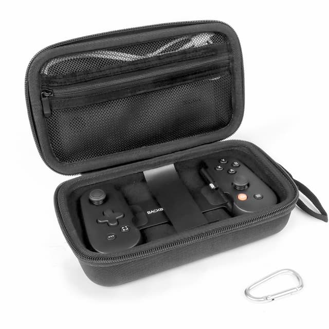 SnawikiBag Carry case Compatible with BACKBONE One//2nd Gen Mobile Gaming Controlle,Keychain and Net Pocket,Box Only (Black)…