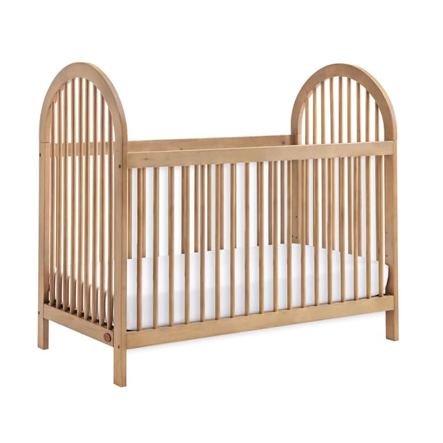Soho Baby Everlee 3-in-1 Island Crib, Honey Wood