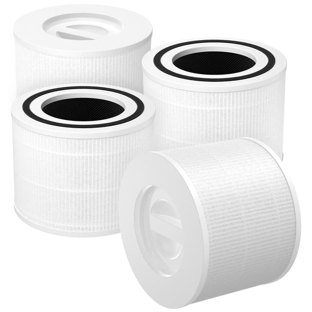 Core P350 Pet Care Replacement Filter for LEVOIT Core P350 Core 300 Air Purifier, 3-in-1 HEPA Filter Replacement, Part # Core P350-RF, 4 Pack