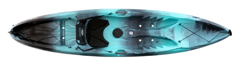 Perception Tribe 11.5 | Sit on Top Kayak for All-Around Fun | Large Rear Storage with Tie Downs | 11' 5" | Dapper