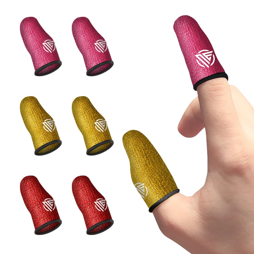 Nexus Elite Gamer sleeves for pubg , mobile gaming finger cots sleeve gloves and covers , compression for thumb arthritis sweaty hands , Chroma Series