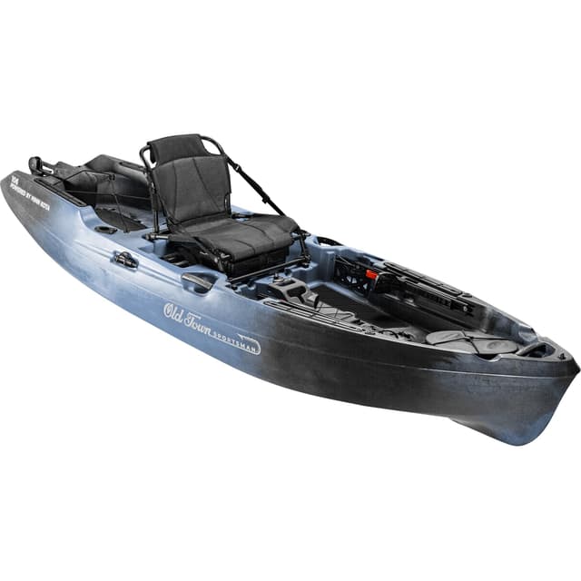 Old Town Sportsman 106 Powered by Minn Kota Solo Sit-on-Top Fishing Motorized Kayak, with Minn Kota Motor, 10 ft 6 in, Steel Camo