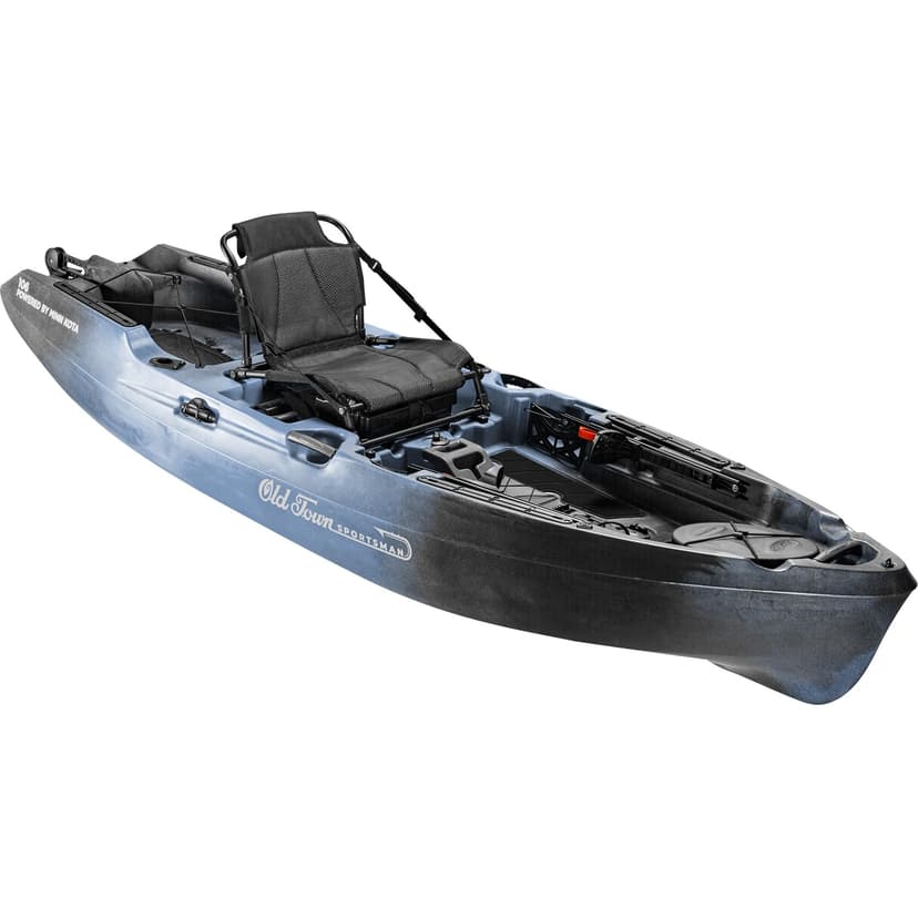Old Town Sportsman 106 Powered by Minn Kota Solo Sit-on-Top Fishing Motorized Kayak, with Minn Kota Motor, 10 ft 6 in, Steel Camo