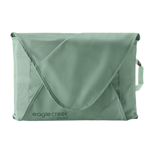 Eagle Creek Pack-It Reveal Garment Folder - Compression Wings - Maximize Luggage Space - Convenient Top Handle - Quick Drying Material - Large - Willow Green