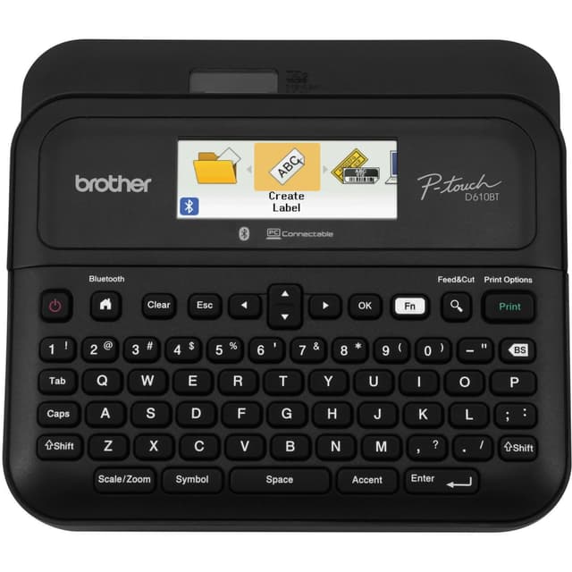 Brother P-touch PT- D610BT Business Professional Connected Label Maker | Connect and Create via Bluetooth® on TZe Label Tapes up to ~1 inch