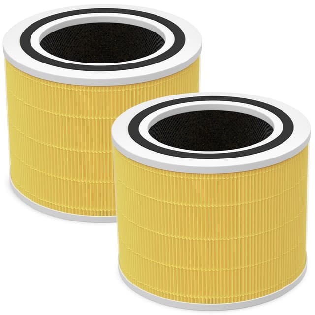 Core 200S-P Replacement Filter Compatible with LEVOIT Core 200S Smart WiFi Air PuriFier, Core 200S-RF Air Filter, Yellow, 2 Pack