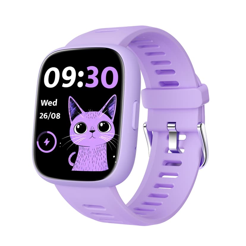 TICTIKY Smart Watch for Kids with Location Tracker (iOS Only), Fitness Tracker with Step Counter, Pedometer, Heart Rate, Sleep Tracker, IP68 Waterproof, Puzzle Games, Kids Watch for Girls 5-12