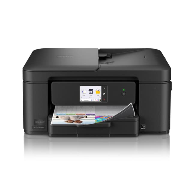 Brother Work Smart 1410 Wireless Color Inkjet All-in-One Printer with 2.7” Touchscreen and Automatic Duplex Printing | Includes Refresh Subscription Trial(1) (MFC-J1410DW)
