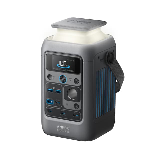 Anker SOLIX C300 DC Power Bank Station, Outdoor 288Wh Portable Power Station, LiFePO4 Battery, 300W Solar Generator, for Camping, Traveling, and Emergencies (No Wall Charger Included)