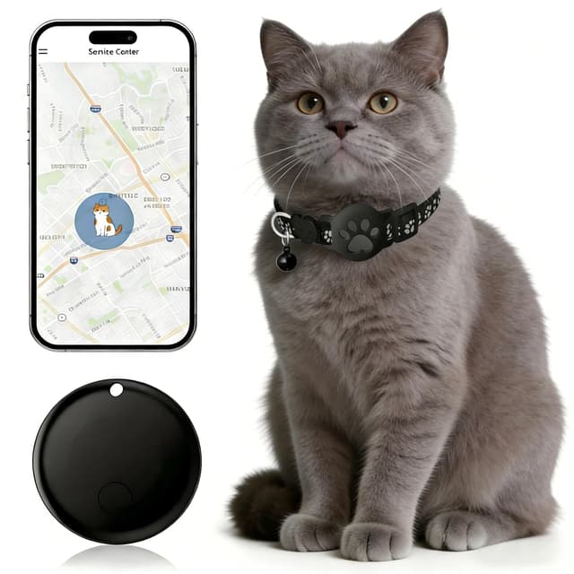 Pet Tracker,GPS Collar for Cats (iOS Only) Smart tag,Waterproof Compatible with Apple Find My,No Monthly Fee,Smart Collar for Pet (pet Tracker)