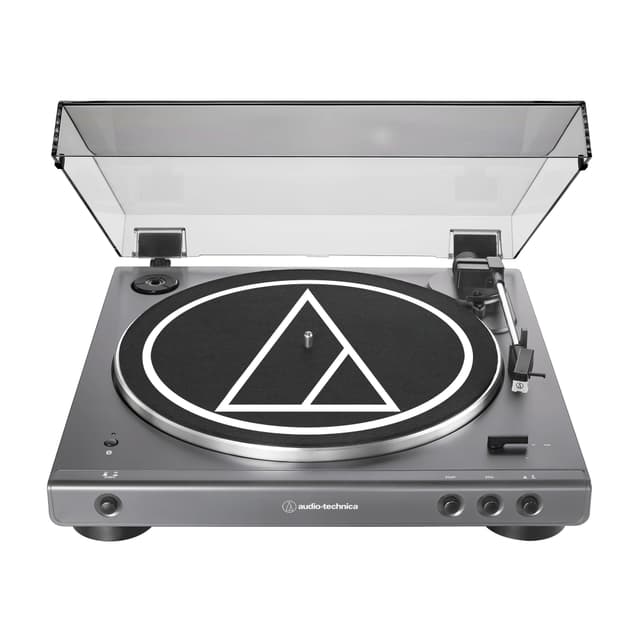 Audio-Technica at-LPGO-BT Fully Automatic Wireless Belt-Drive Turntable (Gun-Metal/Black)