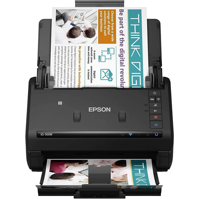 Epson WorkForce ES-500W Wireless Color Duplex Document Scanner for PC and Mac, Auto Document Feeder (ADF)