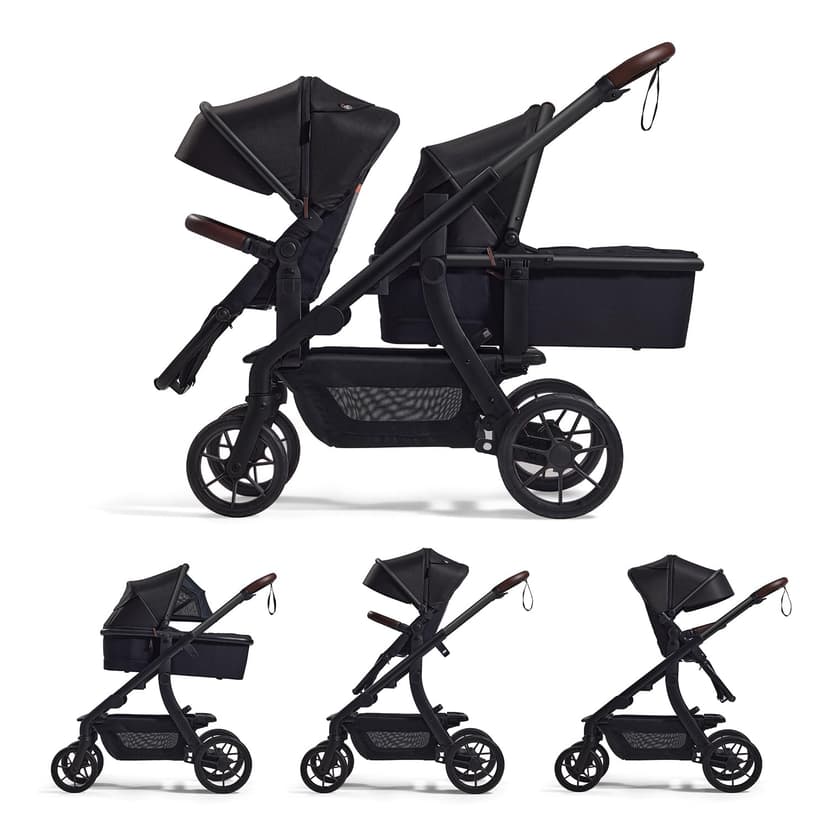 Momcozy ChangeGo Baby Stroller, Convertible Single-to-Double-to-Wagon Stroller with 23 Configurations, Carry-cot and Seat Included, Large PU Wheels, All-Wheel Suspension ＆ Extendable UPF50+ Canopy