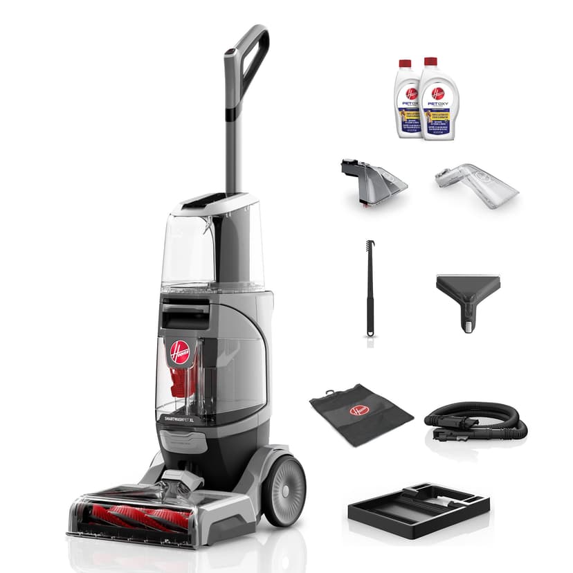 Hoover SmartWash Pet XL Upright Carpet Cleaner Machine for Carpet and Upholstery, Automatic Deep Cleaning Carpet Shampooer, Converts to Spot Cleaner, Pair with Hoover Carpet Cleaner Solution