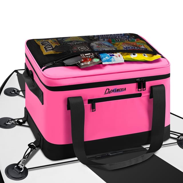 Paddle Board Cooler Waterproof, Doksmeria Super Capacity SUP Paddleboard Deck Cooler with Shoulder Strap & 6 Elastic Rope Clips, Paddle Board Accessories Bag for Stand Up Paddleboard and Kayak
