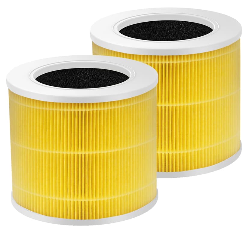 Core Mini-P Air Purifier Pet Allergy Replacement Filter for LEVOIT Core Mini Air Purifier, Core Mini-P Filter, 3-in-1 Pet Care High Efficiency H13 HEPA Filter, Core Mini-RF, Yellow