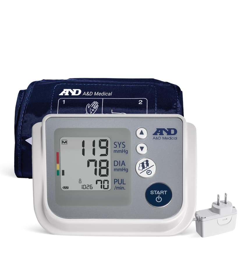 A&D Medical Multi-User Blood Pressure Monitor for Home Use UA-767FAC – Wide Range Cuff (8.6-16.5” / 22-42cm), Easy to Use, Adult Upper Arm, 60 Readings Per User (4 Users), AC Adapter, FSA/HSA Eligible