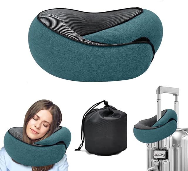 WEERSHUN Travel Pillows for Airplanes,2024 New Travel Pillow,Travel Neck Pillow Airplane Memory Foam Travel Pillow Neck Pillow for Traveling Suitable for Airplanes,Offices and Cars