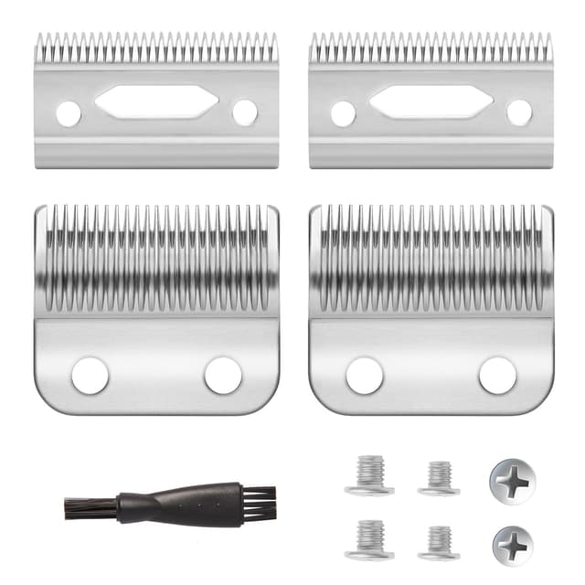 ZZYZSFUS 2 Pack Professional Replacement Clipper Blades,Precision 2 Holes Adjustable Hair Clipper Parts Blade for 5-Star Senior, Magic Clip, Reflections Senior
