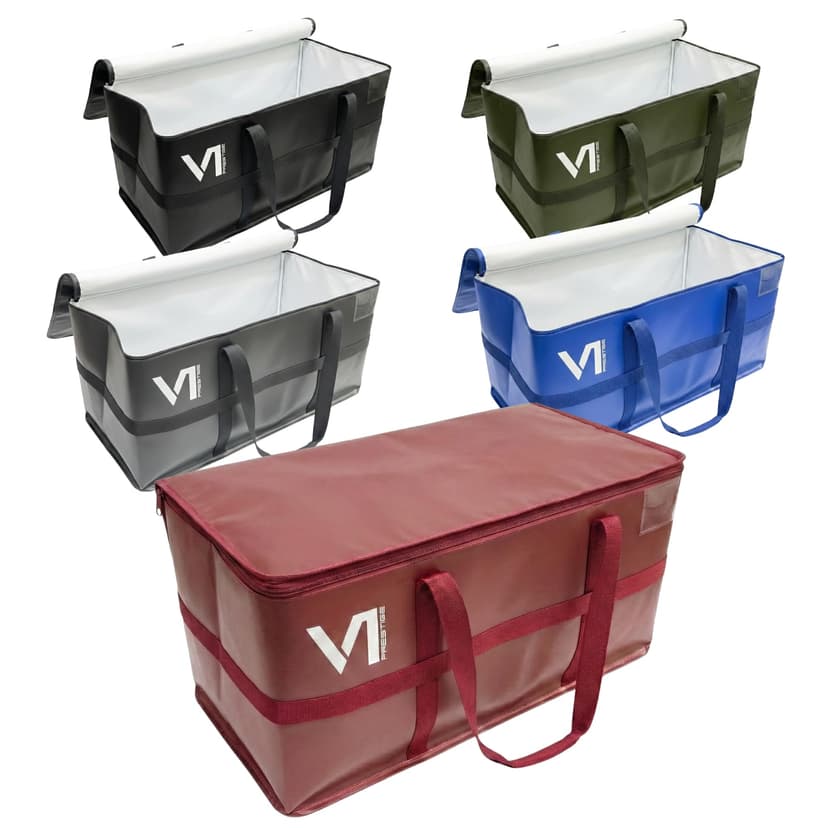 Moving Bags Heavy Duty, Packing Bags For Moving, Ultra Reinforced Camping Cargo Bag, Waterproof Canvas Storage Bins with Lids, Sturdy Extra Large Tote Bag with Zippers and Handles, Set of 5 Colors